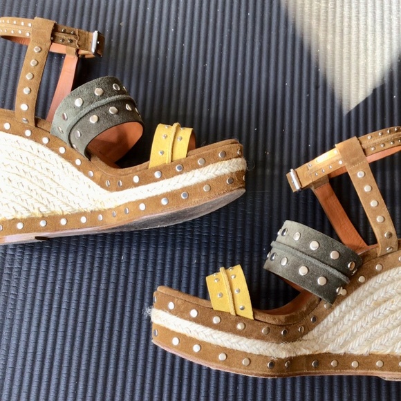 Lanvin Suede Platform Espadrilles (size 38/5) - Picture 2 of 7